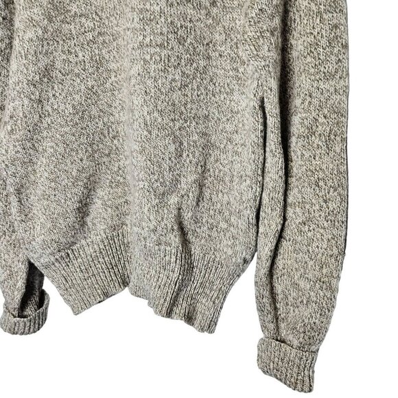 Boathouse Row Vintage Mens Wool Knit Henley Fishermans Sweater Classic Beige XL - Picture 10 of 14